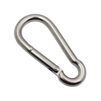 304 Stainless Steel Spring Buckle Carabiner for Outdoor Rock Climbing