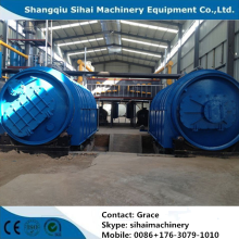 Newly designed waste tire recycling to oil plant