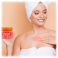 Natural Strawberry Unrefined Salt Cream Shea Body Scrub