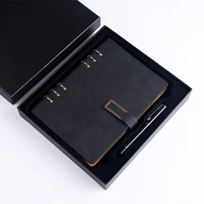High-End Notebook with Printable Logo: Business Event Exhibition Gift Box