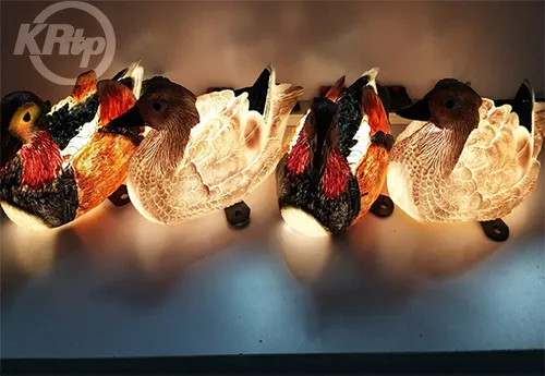 Fiber Mandarin Duck Lights