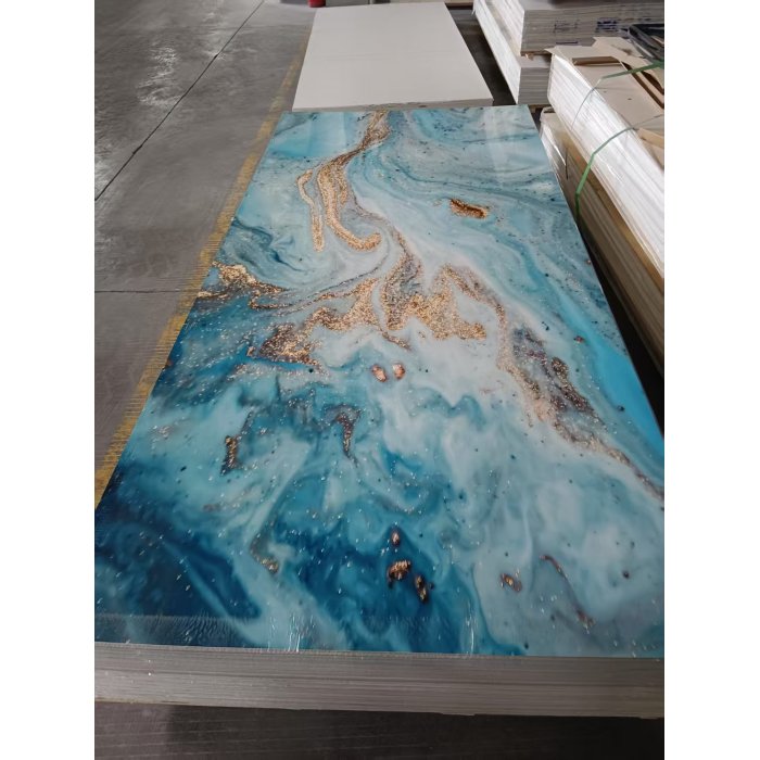 Dễ dàng cài đặt Tấm đá cẩm thạch UV Tấm PVC chống thấm