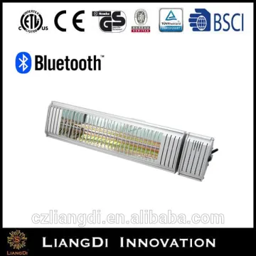 2000w Electric Patio Heater Outdoor With Bluetooth Control