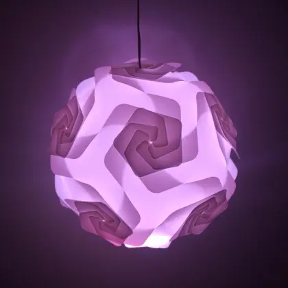 Contemporary Creative IQ Jigsaw Lampshade