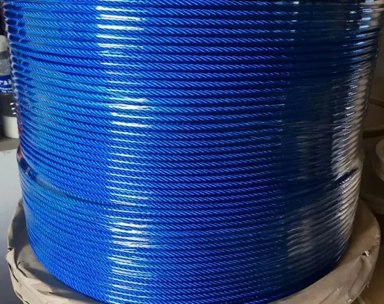 7X7 white pvc coated galvanized wire cable