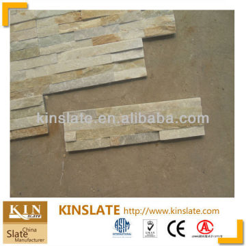 Beige glued slate S-0507A outdoor decorative wall bricks