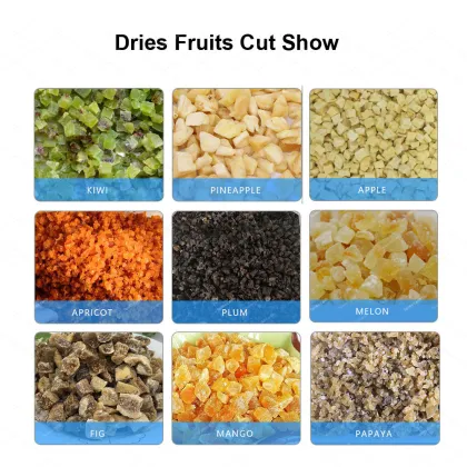 Dried Fruit Chopper & Cutter - Diced Apricots, Cranberries & Jujubes Machine