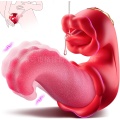 Rose Sex Toys Língua realista com vibradores de impulso