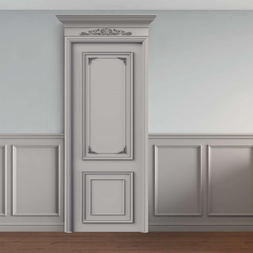 High-end lacquered solid wood HTQ-9030 door
