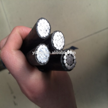 Overhead insulated quadruplex cable 4x6mm2