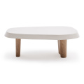 Simple Design White Solid Wood Practical Coffee Table