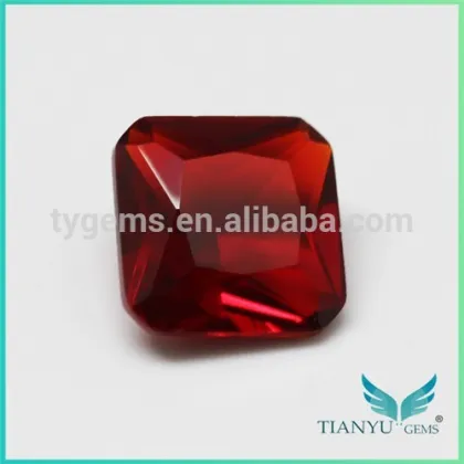 Tian Yu Gems Square Red Garnet Gemstone Names Glass Gem