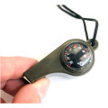 Personalized 3 In 1 Mini Emergency Whistle With Compass And Air Thermometer