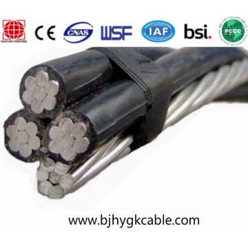 1000v aluminum conductor pvc insulation black abc cable electrical cables