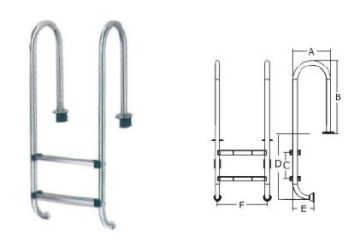 2015 Factory best price excellent swimming pool step ladder