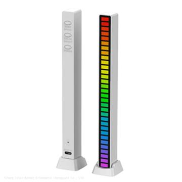 Sound Level Indicator with Music Spectrum Display and Voice-Activated Lights for Car and Home