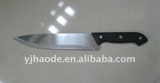 chef knife with plastic handle
