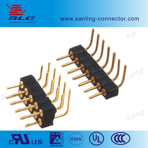 Right Angle Pitch 2.0mm Machine Pin Header Single /Dual Row PCB Connector