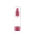 Plastic empty 15ml 30ml 100ml 120ml pink colour clear cosmetic airless mist spray bottle