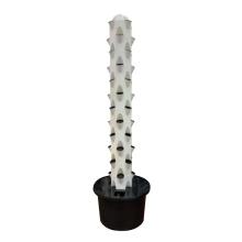 Vertical strawberry grow tower channel indoor plant