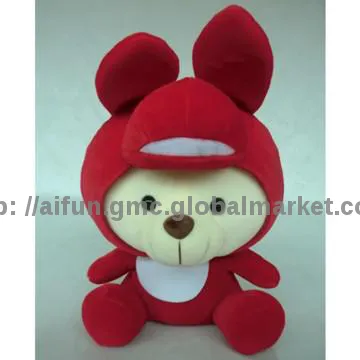 Removable hat, Bear plush toy, Comply with EN71 and ASTM963