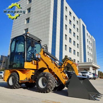 Small Front Wheel Loader with 4-Wheel Telescopic Boom