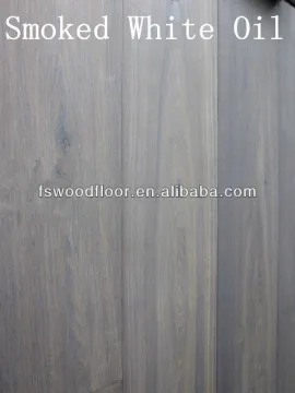 Smoked white oiled oak engineered flooring