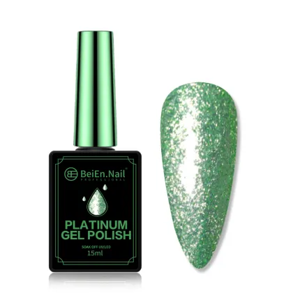 OEM Customized Platinum Gel Polish - Unique Purple Green 15ml No-Toxic UV/LED for Nail Art