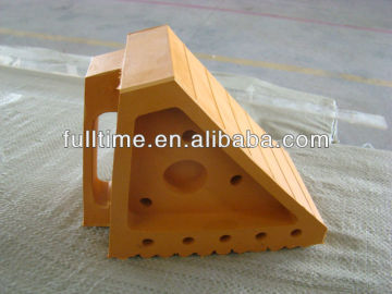 (200mmx100mmx150mm)Yellow/Rubber wheel chock block