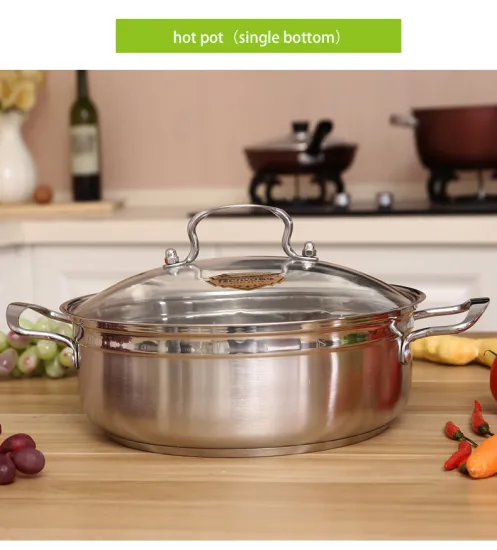 Round Shape Stainless Steel Cooking Pot
