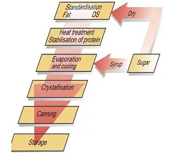 Complete full cream condensed evaporated milk processing machinery