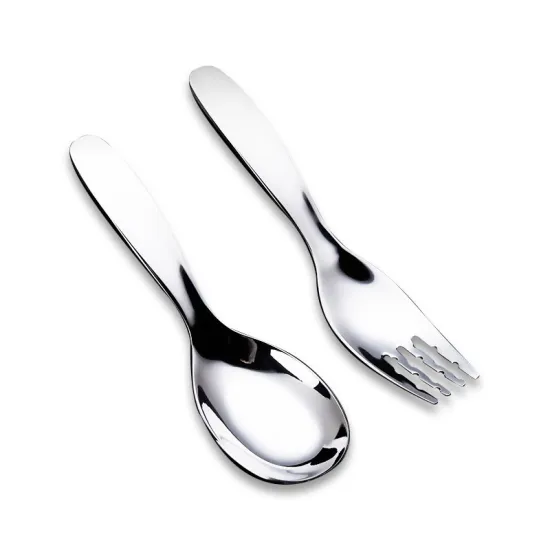 316 Stainless Steel Children's Tableware: Forks, Spoons, and Fruit Forks for Kids' Meals