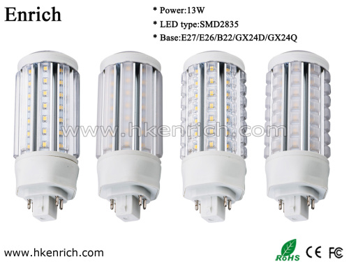13W SMD2835 E27/E26/B22/Gx24D/Gx24q Base LED Pl Lamp