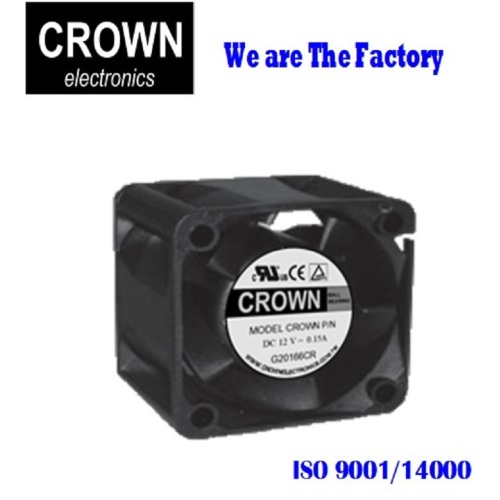 Crown 3828 dc brushless 12V 38x38x28mm fan