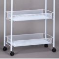 Multi-tier storage cart with wheels