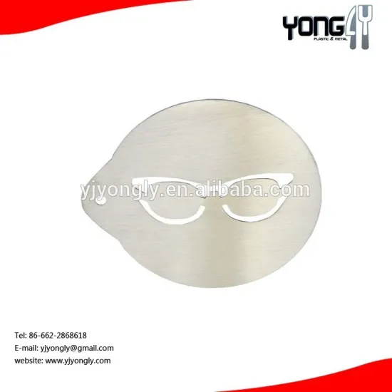 Stainless steel glasses shape Coffee Latte Art Tool cappuccino decorating stencil