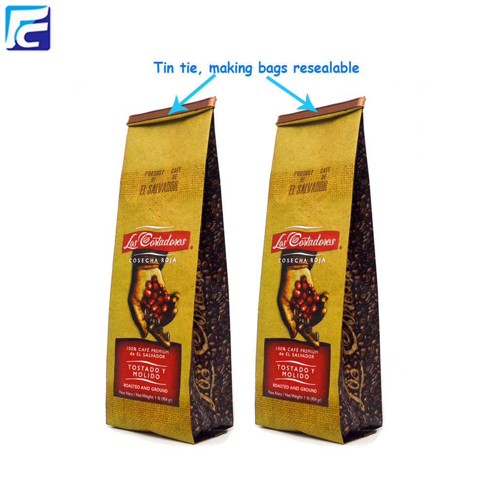 Side Gusset Coffee Bags With Foil Line