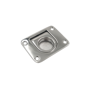 Großhandel Marine Yacht Accessoires: 316 Edelstahl -Flush -Berghub Ring, Spiegelpolitur Quadrat