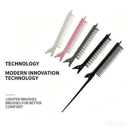 Rat Tail Hair Clip with Comb Styling Tool