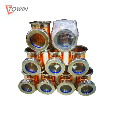 Copper/Glass/Stainless Steel Moonshine Still Distiller Column - 4 Inch/6 Inch/8 Inch with Copper Onion/Bubble Plate - Price