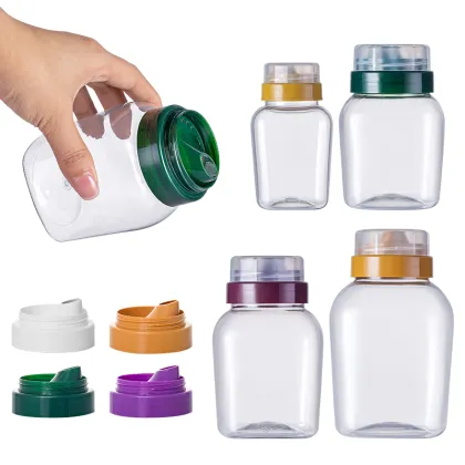 Pet Square Clear Wide Mouth Jars - 300g to 1000g