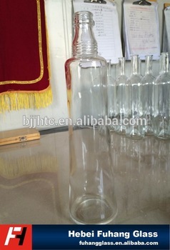 750ml juice spirit flint glass bottle