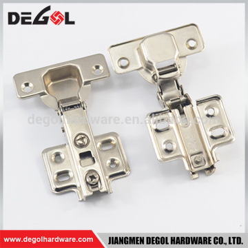 High end full overlay slide on regular concealed hot sell two way iron cabinet hinge