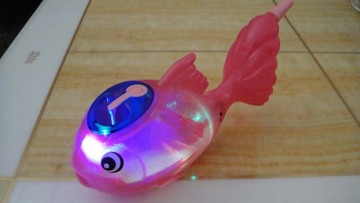 Goldfish Blowing Bubble With Light and Music