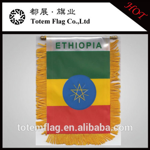 Ethiopia Car Flag Hanging Window Pennant