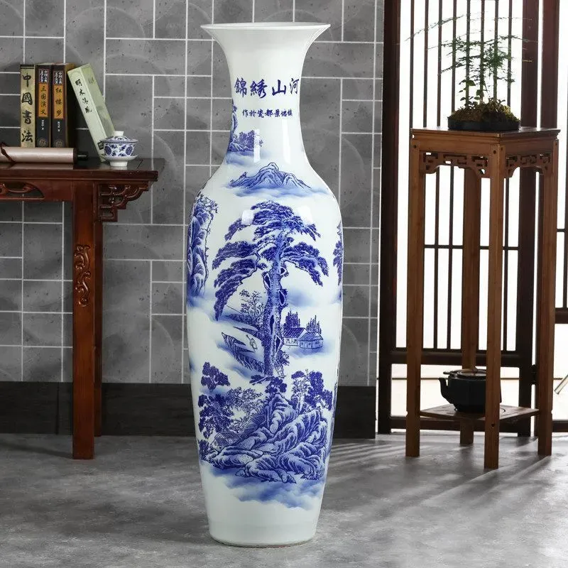 Blue and White Luxury Ceramic Vases
