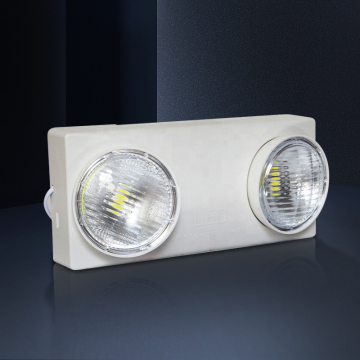 Commercial Complex Emergency Light with LED Heads, 120-277V AC Lithium Battery Backup