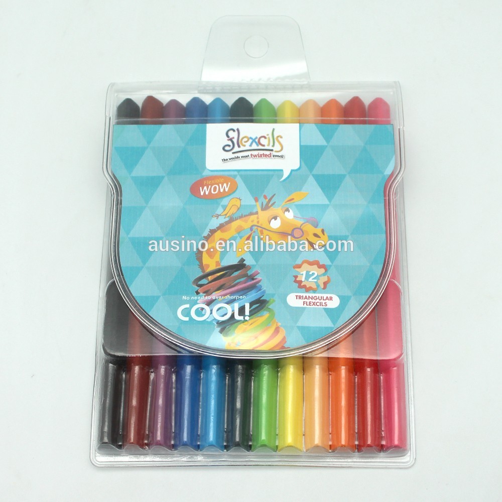 Flexcils: Bendable, flexible, and twistable colored pencils.