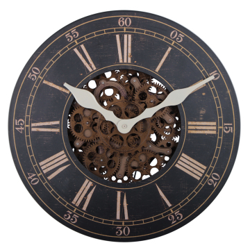 Horloge murale en bois classique de 22 pouces