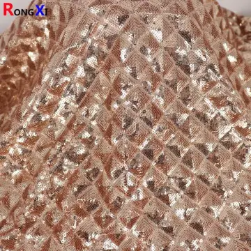 New Design Teardrop Shaped Large Sequin Fabric